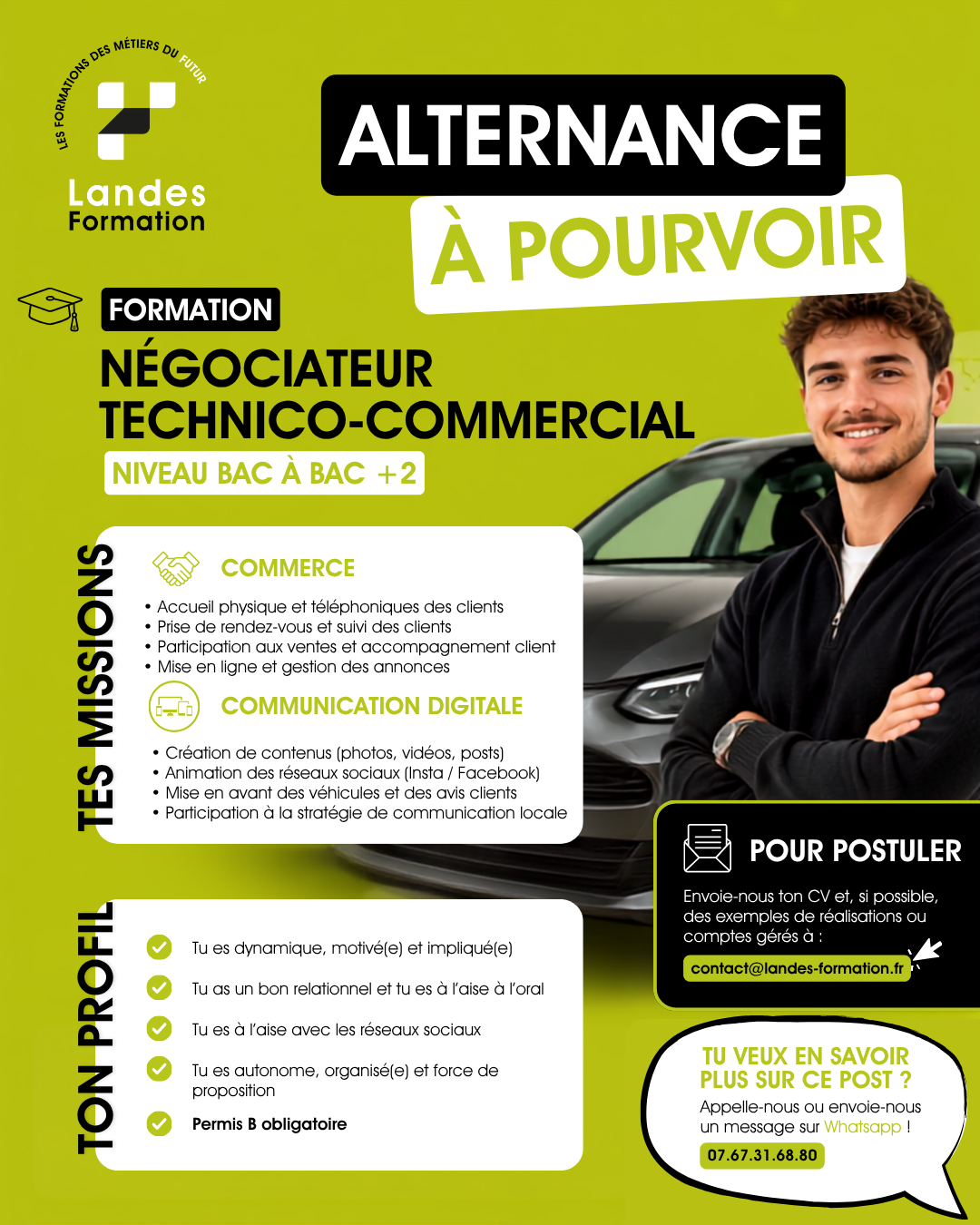 OFFRE D&rsquo;EMPLOI DANS LES LANDES